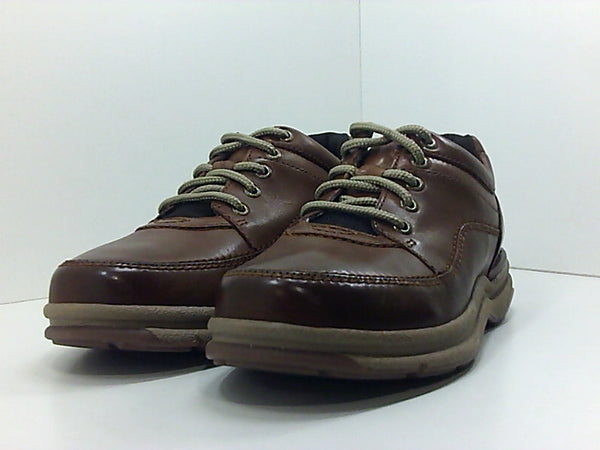 Rockport Mens Lace Up Casual Dress Shoes Color Brown Size 7.5 Pair of Shoes