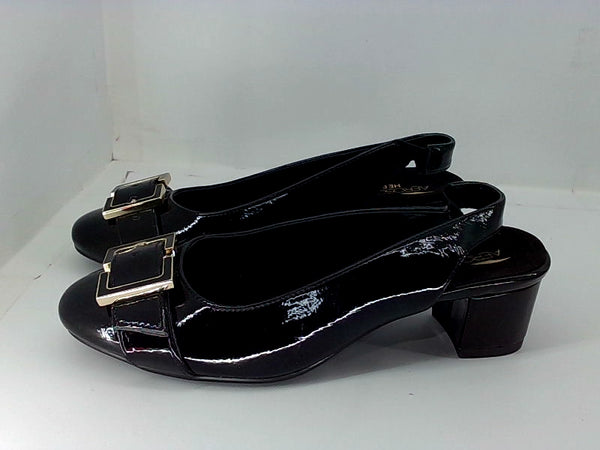 Aerosoles Womens Heelrest Heels Color Black Patent Pu Size 8 Pair of Shoes