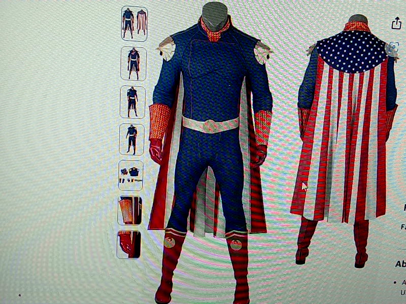 Men's Patriotic Superhero Cosplay Costume - XL