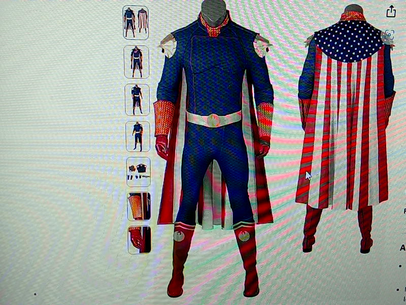 Men's Patriotic Superhero Cosplay Costume - XL