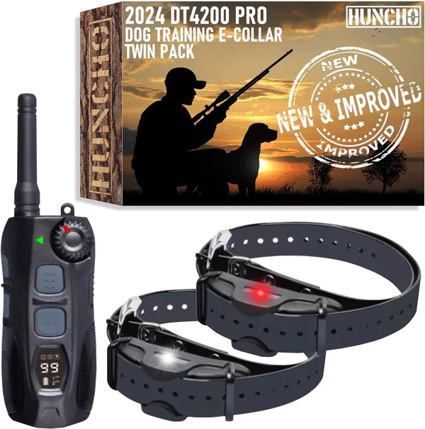 Hunting Dog Training Collar (Set Of 2) With A 1.25 Mile Range And Rechargeable Remote. Ipx7 Waterproof With 3 Training Modes, Beep, Vibration And 99 Static Level Shock Collars For Medium To Large Dogs Double Pack Color Black Size Medium To Large Dogs