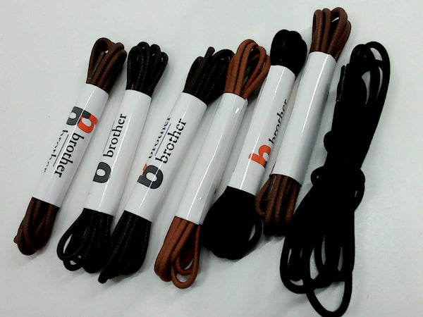 Brother Brother Laces Black Brown Dark Brown Tan 30 Inches