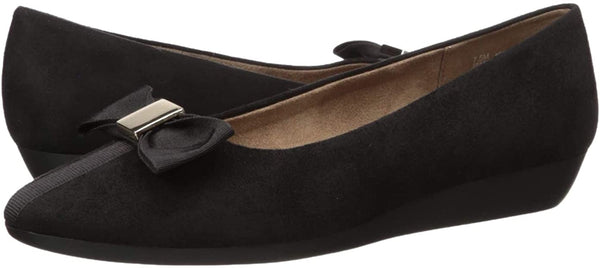 Aerosoles Women's Archway Ballet Flat Color Black Fabric Size 8 Pair of Shoes