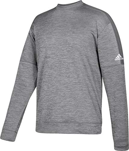 Adidas Athletics Crew Sweatshirt Small Navy Melange/White