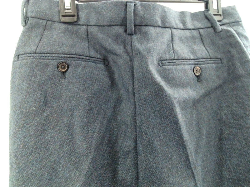 Lafaurie Mens Churchill Pants Regular Zipper Dress Pants Size 42 Indigo 3