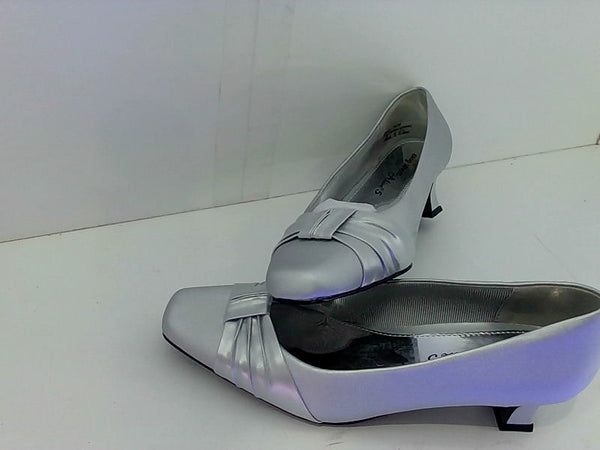 Easy Street Women's Waive Dress Pump Color silver Size 7ww us Pair of Shoes