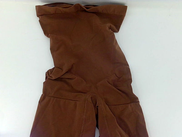 Autogen Womens Higher Power Short Stretch Strap Pull On Shorts Color Light Brown Size Large