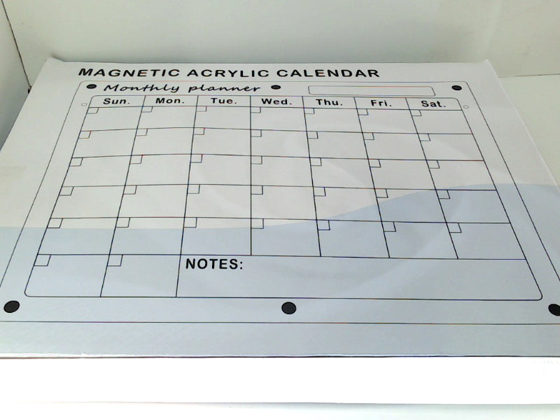 Magnetic Acrylic Monthly Calendar 16x12