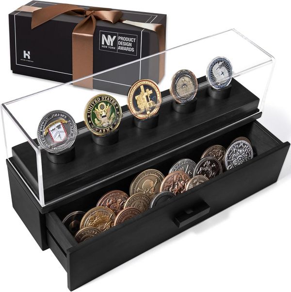 Holme & Hadfield Mens Watch Display Case Color Black