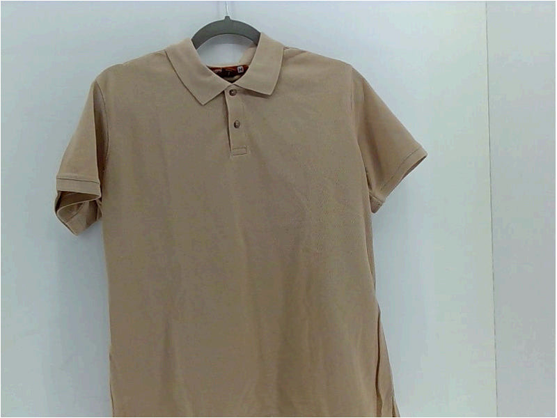 Harriton Men's X-Large Tan Short Sleeve Polo Shirt