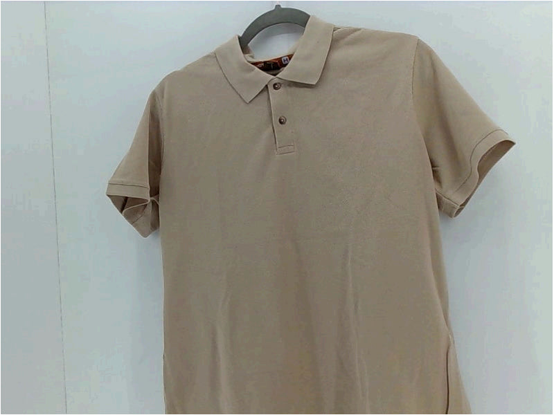 Harriton Men's X-Large Tan Short Sleeve Polo Shirt