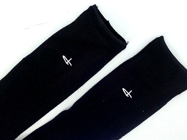 Women's Black Long Thick Socks Large