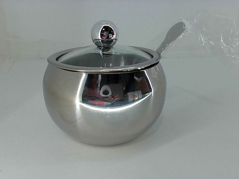 Stainless Steel Sugar Bowl with Lid ASIKA Home Accessory