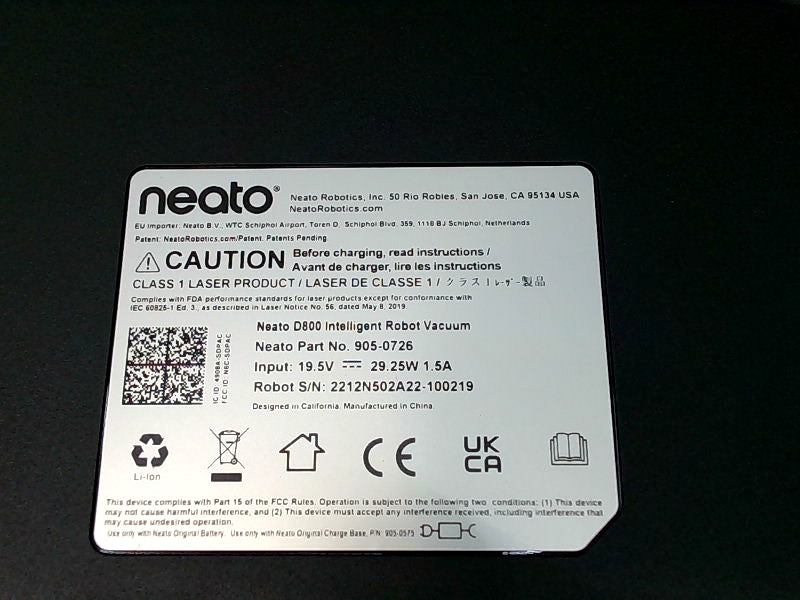 Neato D800 Robot Vacuum Cleaner