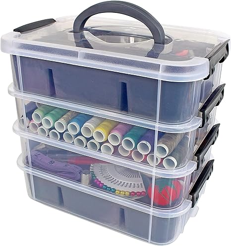 Bins & Things Stackable Storage Container With 2