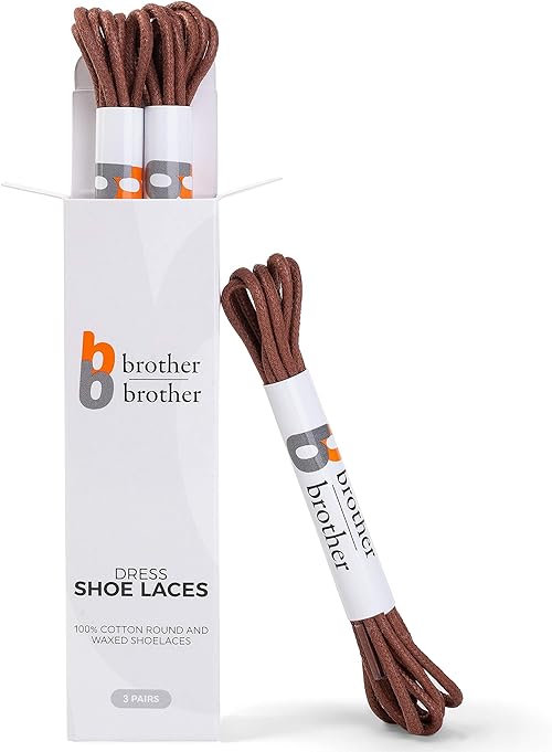 BB BROTHER 3 Pairs Colored Oxford Dress Shoe Laces Shoe Strings
