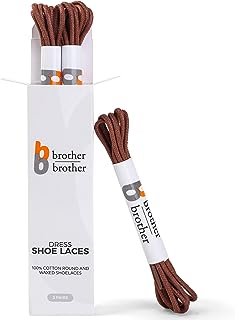 BB BROTHER 3 Pairs Colored Oxford Dress Shoe Laces Shoe Strings