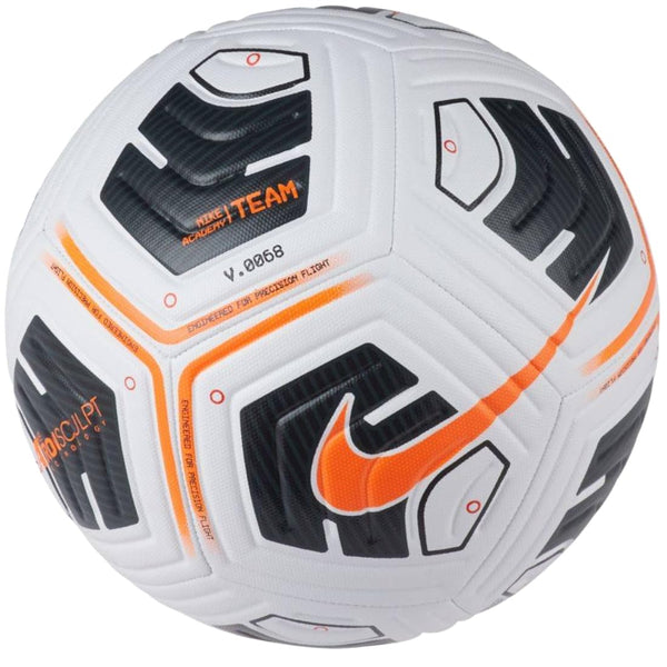 Nike Nk Academy Team Soccer Ball Size 0 White Black Total Orange Unisex