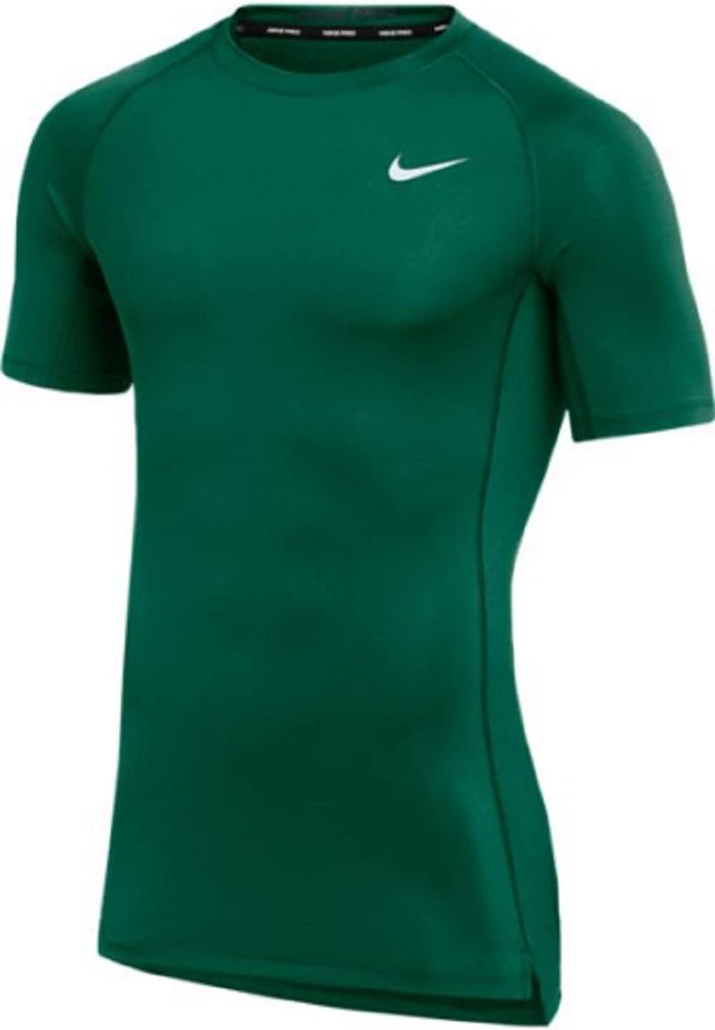 Nike Mens Pro Fitted Short Sleeve Training Tee Color Green Size XLarge