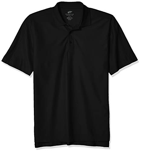 UltraClub Mens Cool & Dry Elite Performance Polo Color Black Size XXLarge