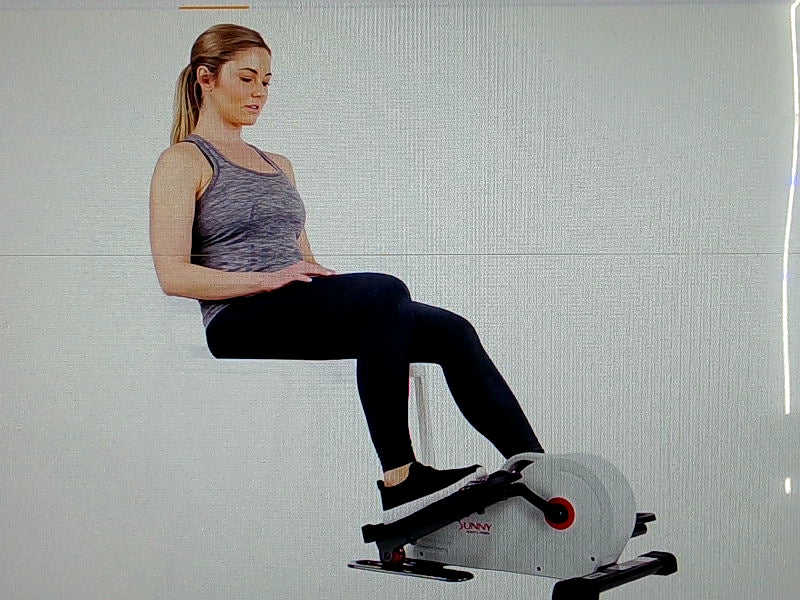 Sunny Health & Fitness Under Desk Elliptical Machine for Home Workouts