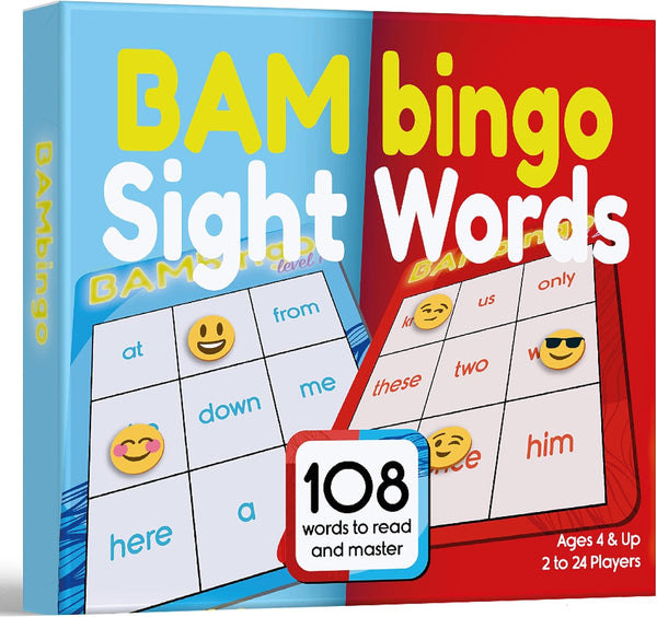 Sight Word Bingo Game Level 1 and Level 2