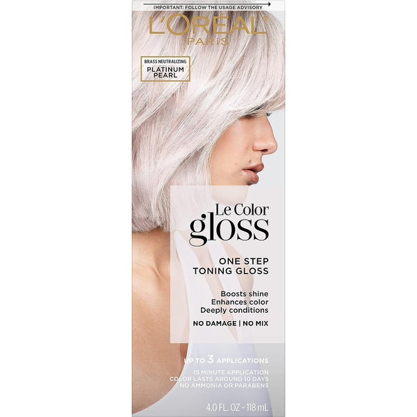 L'oreal Paris Le Color Gloss One Step in Shower & Boosts Shine Platinum Pearl