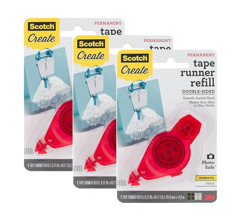 Scotch Tape Runner Refill 31 in x 16.3 yd 055 R CFT Pack of 4