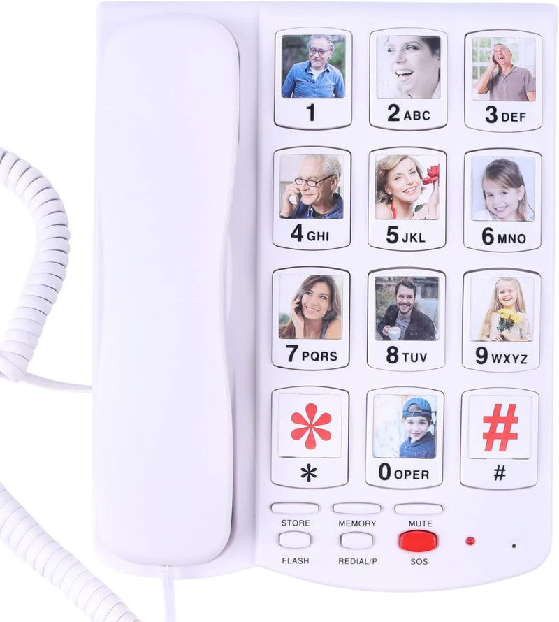 Dododuck Corded Big Button Phone for Seniors