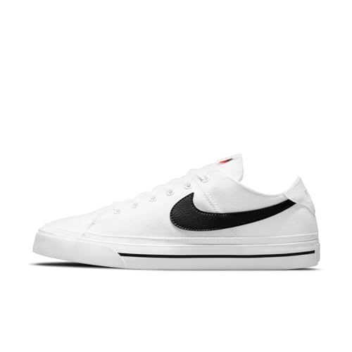 Nike Men's Court Legacy Canvas Shoes White Black Size 8 Pair of Shoes