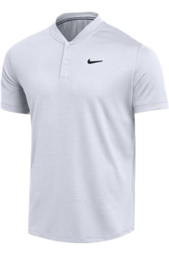 Nike Men's Dri-Fit Blade Polo Shirt Small White