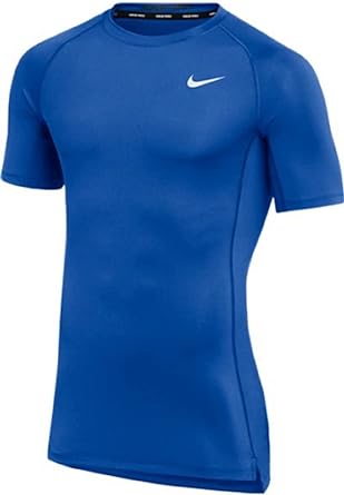 Nike Mens Pro Fitted Short Sleeve Training Tee Royal Size Xl T-Shirt