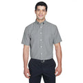 Harriton M600S Men's Short Sleeve Oxford Oxford Grey 3XLarge Shirt