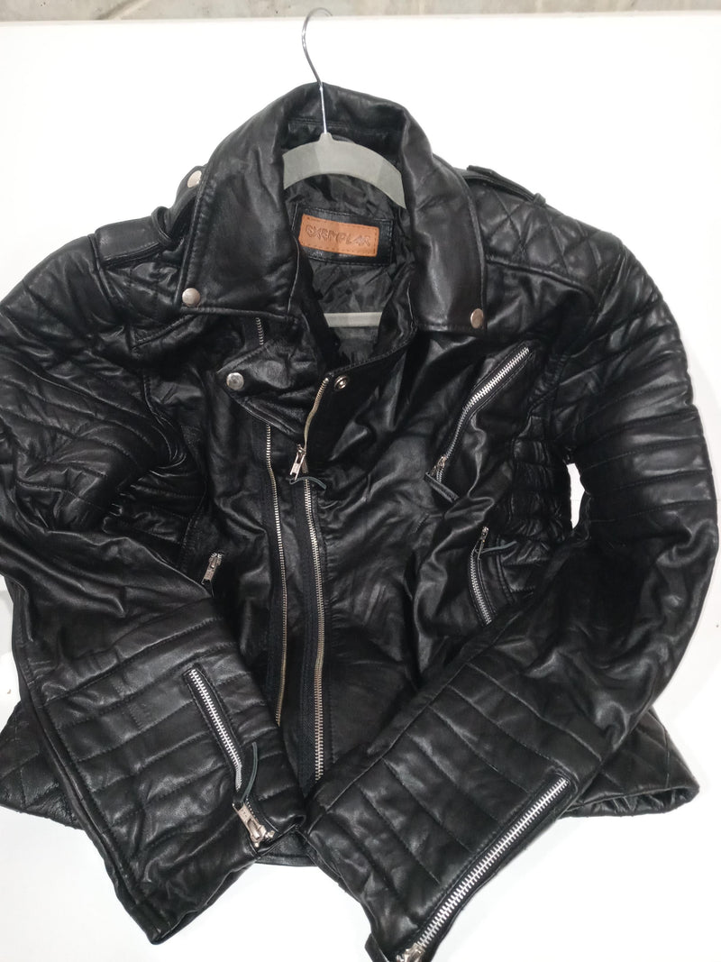 Leather Jacket Size Large Mens Genuine