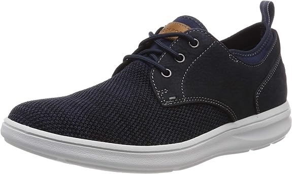 Rockport Mens Low Top Trainers Blue Navy Nubuck Mesh 40.5 Pair of Shoes