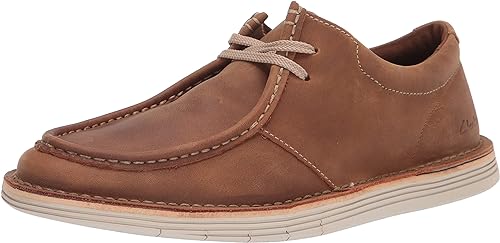 Clarks Men's Forge Run Sneaker Tan Leather Size 7 Pair of Shoes