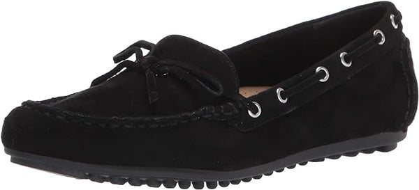 Bella Vita Women's Flat Loafer Black Suede L 9.5 Pair Of Shoes