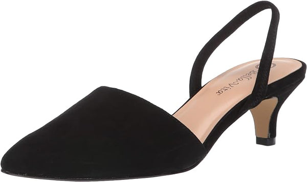 Bella Vita Women's Sarah Slingback Shoe Black Suede Le 7.5 Pair Of Shoes