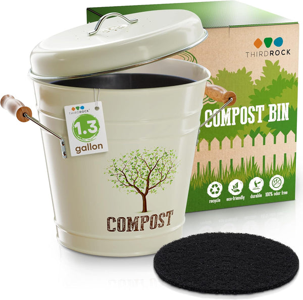 Third Rock Compost Bin Kitchen Inner Compost Bucket Liner Indoor Composter