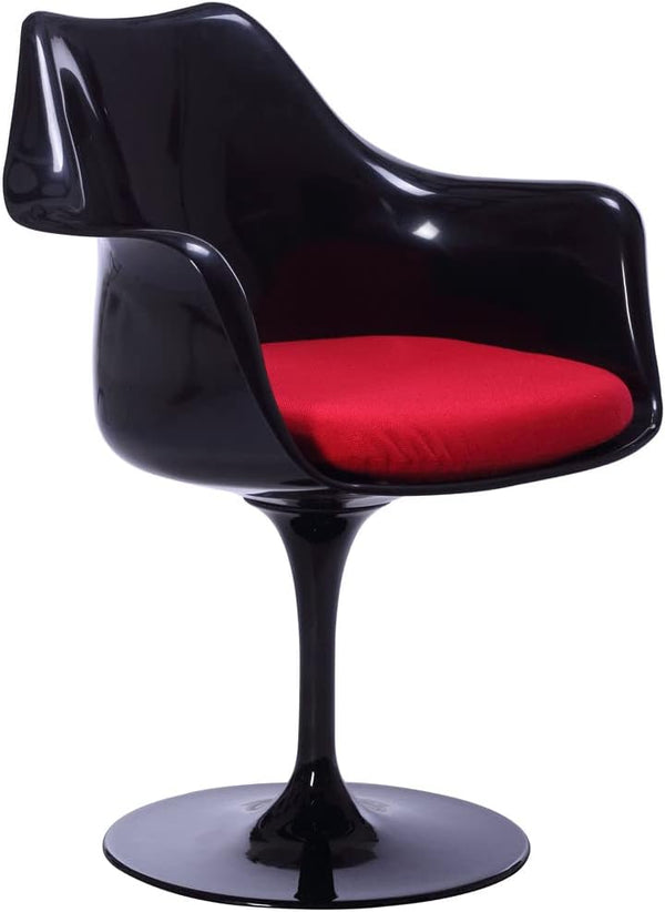 Gfurn Maisie Armchair Abs Black Red Size 67x57x52 Cm