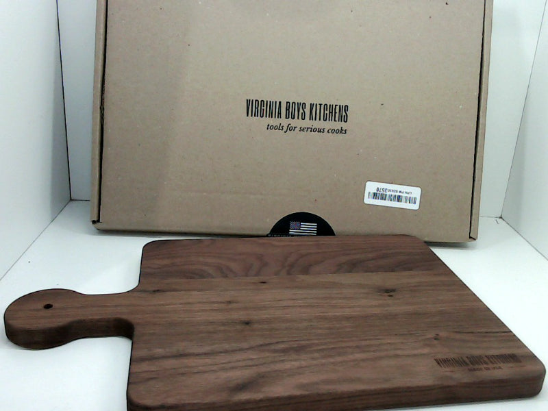 Virginia Boys Kitchens Cutting Board Color WALNUT WOOD Size 10x16 Inch