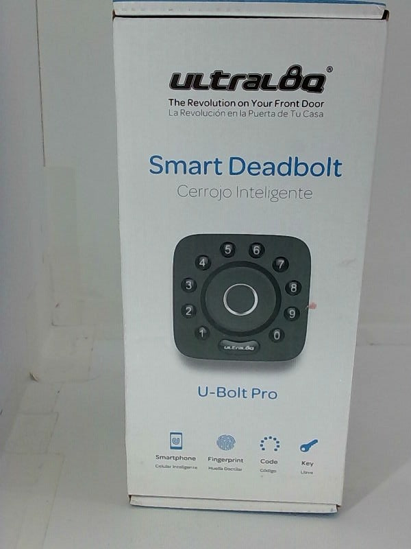 Ultraloq U Bolt Pro Smart Deadbolt Lock Black