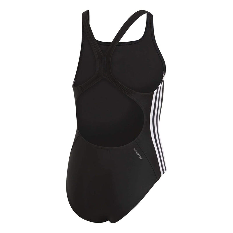 Adidas Girls Black One-Piece Swimsuit - Medium