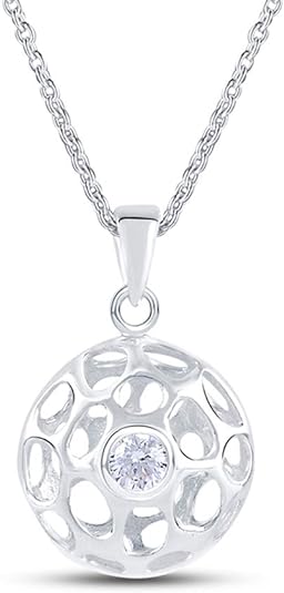 Charmsy Sterling Silver Jewelry Mesh Necklace for Women Necklace Stile 23mm