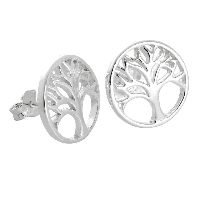 Lecalla  Sterling Silver Jewelry Tree of Life Earrings for Women