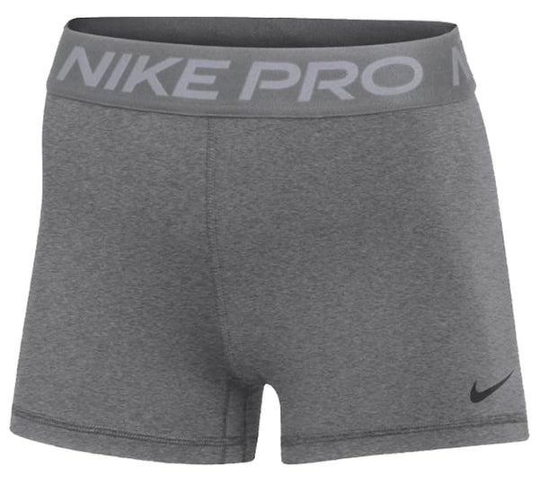 Nike Womens Pro 365 3 Inch Shorts Color Grey Size Large