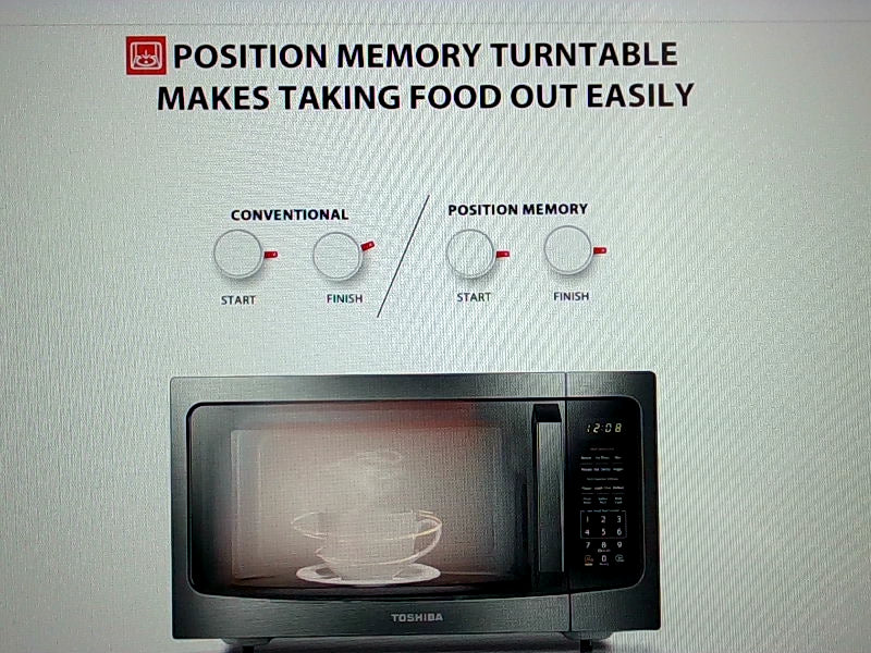 Toshiba ML-EM45P-BS Microwave Oven, Black & Stainless Steel