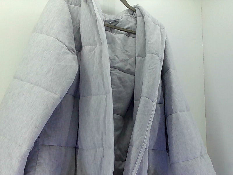 Luxurious Quilted Duvet Robe for Women XLarge Gray