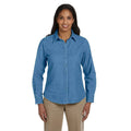 Harriton Women 6.5 oz. Long-Sleeve Denim Shirt (M550W) Light Denim Medium