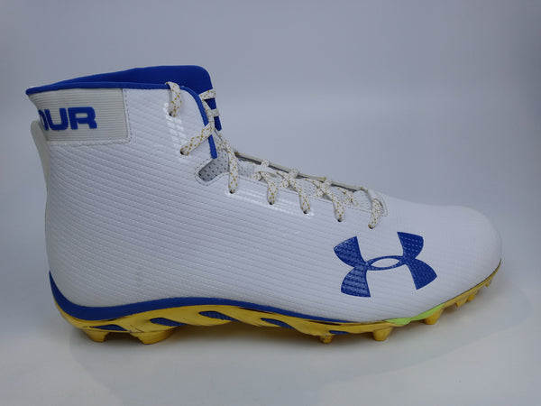 Under Armour Men's Size 17 White Sport Cleat Pair of Shoes